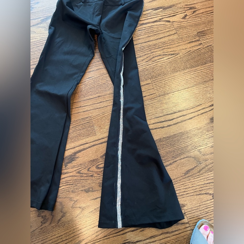 Poster Grl black pants with rhinestone trim size small